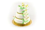 360° produktová fotografia - Trojposchodová svadobná torta